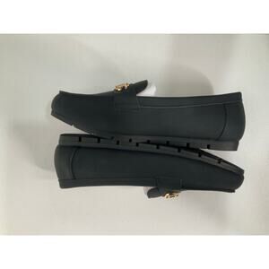 Black Leather Slip On Loafer Size 8 NWT